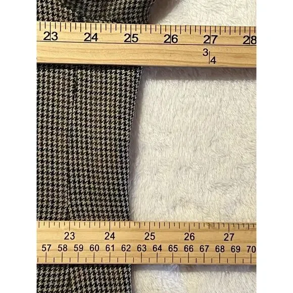 Ralph Lauren LRL Mens 52R Brown Houndstooth Casual Blazer Sport Coat - Picture 12 of 15